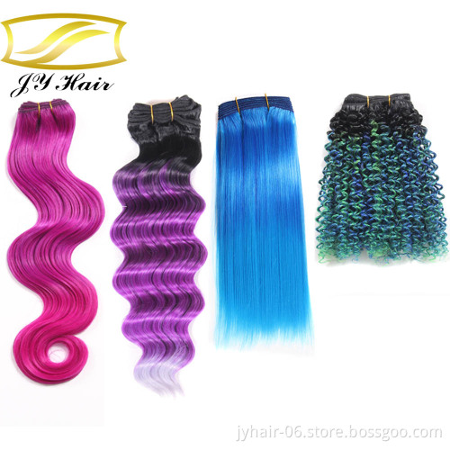 High Quality Korea Synthetic fiber Fashion hair pieces straight hair, synthetic hair weaving